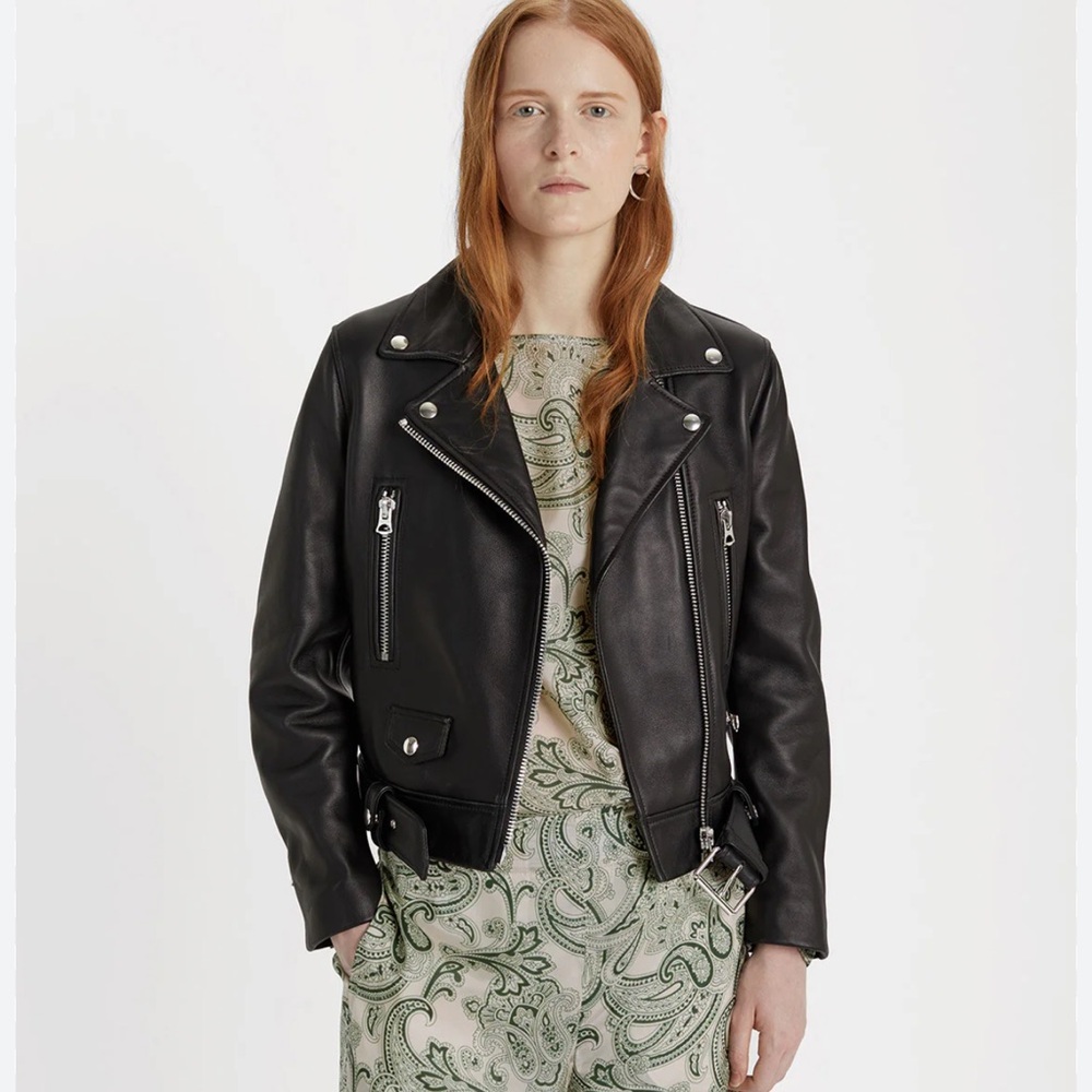 Acne Studios “Mock” black leather jacket size 36 - Picture 7 of 7